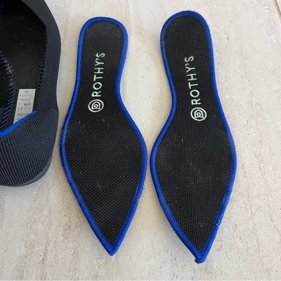 Rothy’s The Point Washable Flats Black Size W9 - Picture 10 of 11